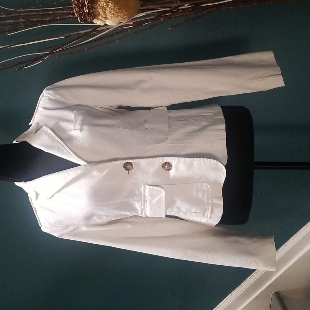 Mossimo White Twill Jacket